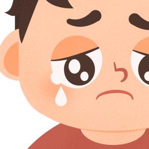 目の様子を描いたイラスト|子ども向けなぞなぞの答え用画像