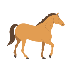 尻尾が垂れてる馬