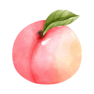 桃のイラスト
