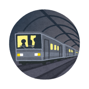 地下鉄のイラスト