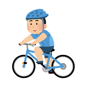 なぞなぞの答え:サイクリングをしている男の子のイラスト|小学生向けなぞなぞ