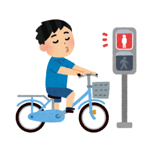 なぞなぞの答え:アカ(赤)を示す信号のイラスト|小学生向けなぞなぞ