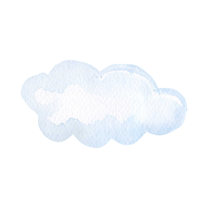 なぞなぞの答え『雲』のイラスト