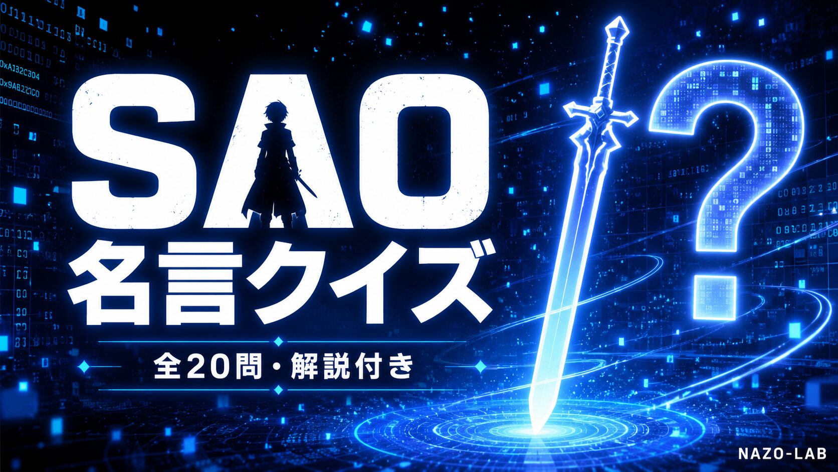 ソードアート・オンライン名言・セリフクイズ20問
